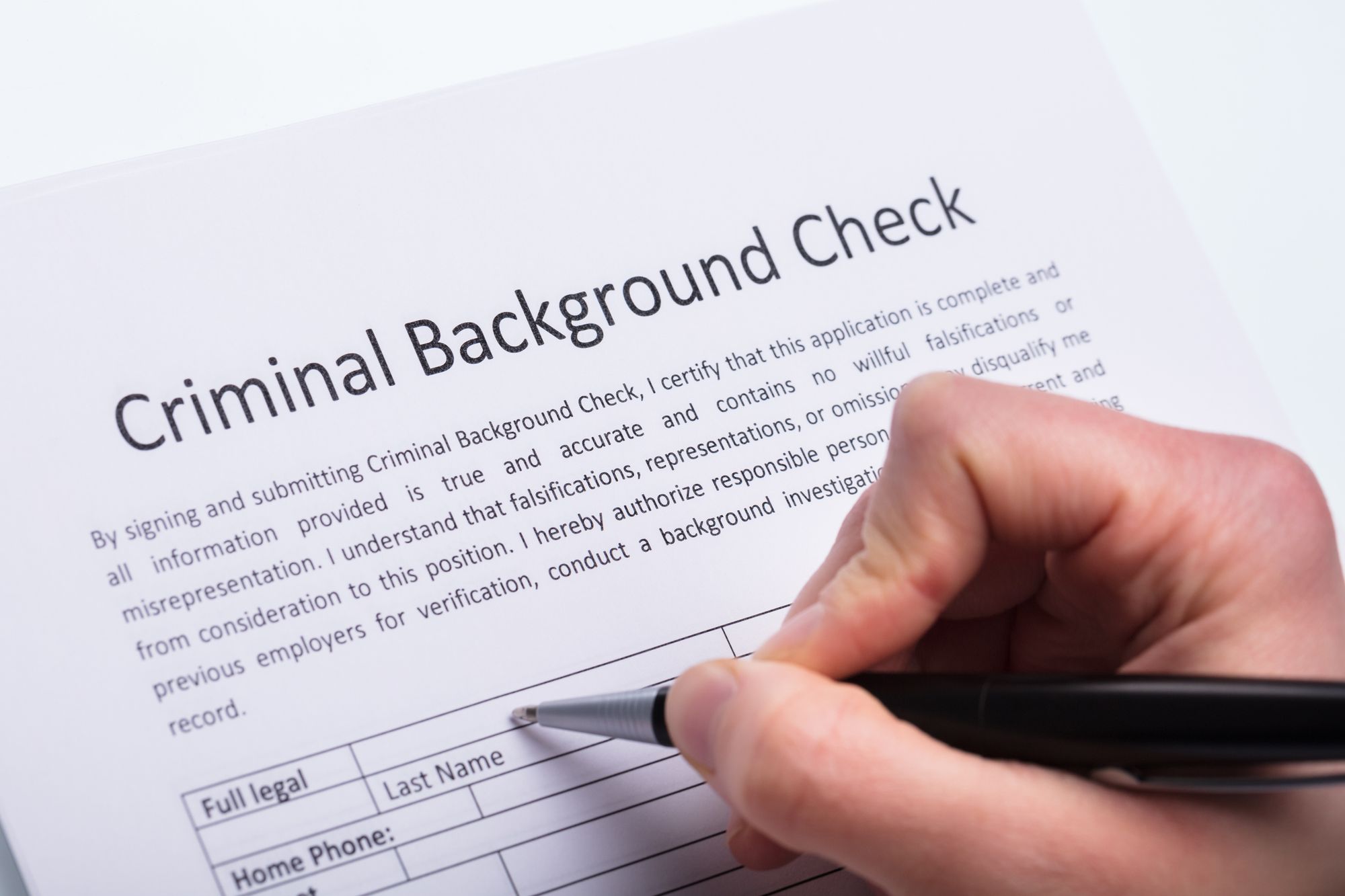Background checks with misdemeanor