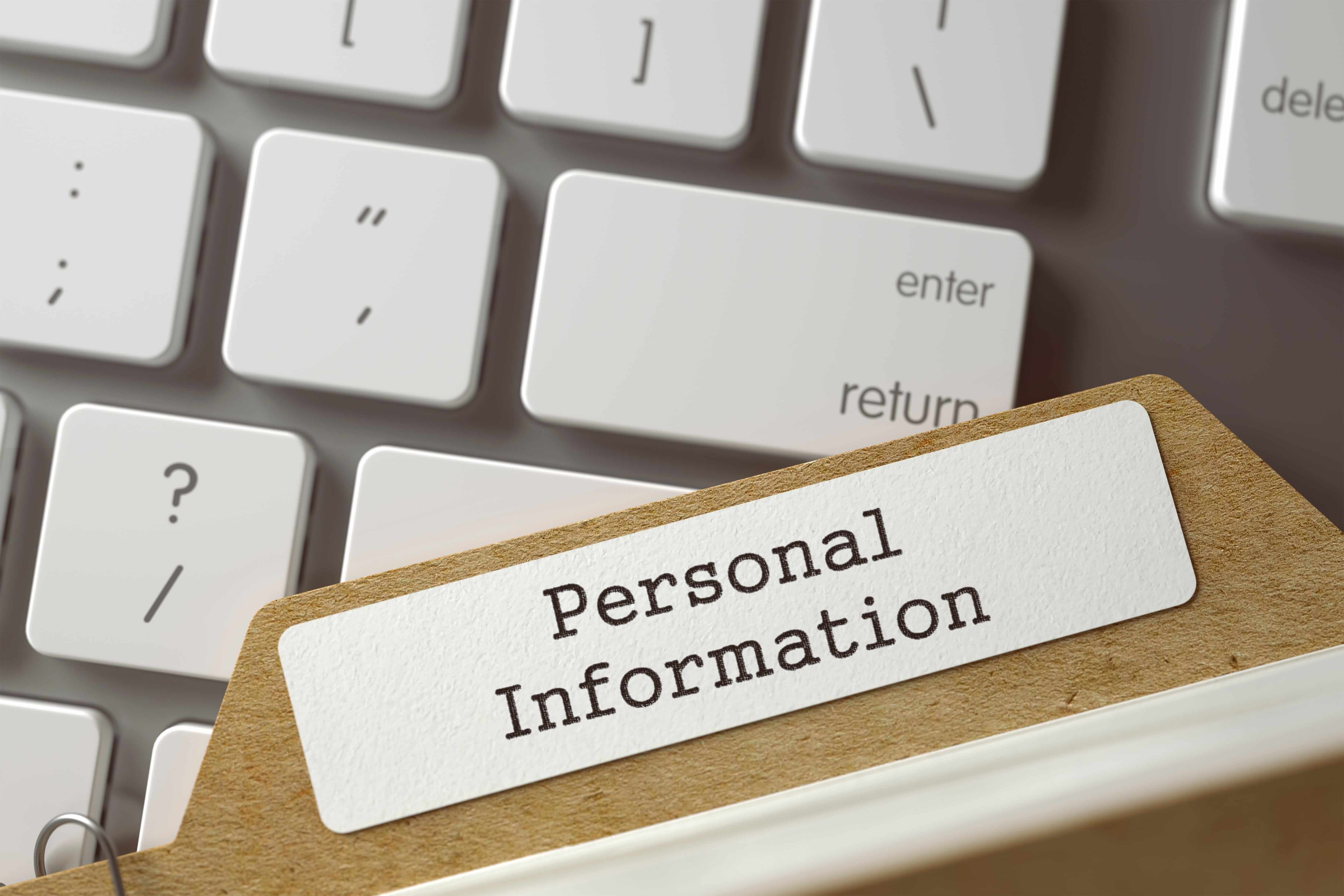 background check personal information